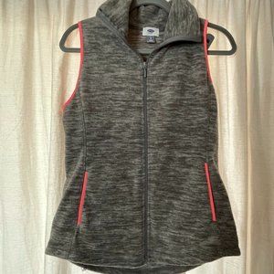Old Navy Grey Fleece Vest S